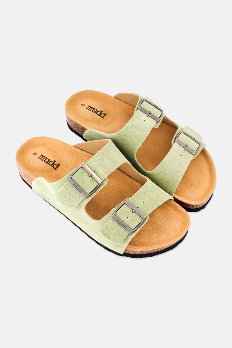 Mudd Men Slip On Cork Sandals, Olive - Image 2